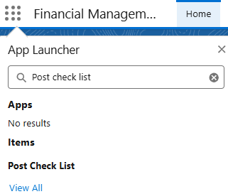 Kinship App Launcher with a search box and an Items section